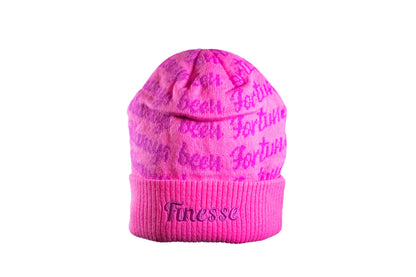 Satin Lined Beanie - Strawberry