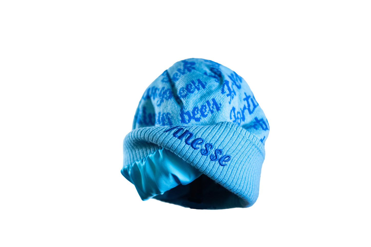 Satin Lined Beanie - Sapphire