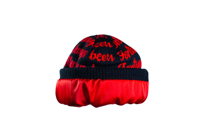Satin Lined Beanie - Scarlett