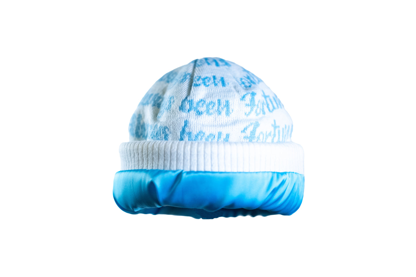 Satin Lined Beanie - Sky