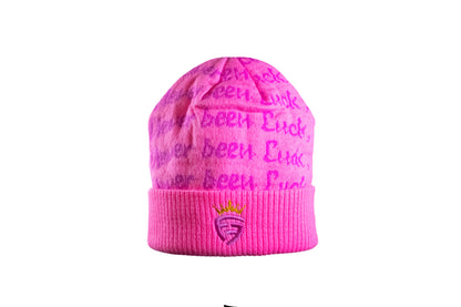 Satin Lined Beanie - Strawberry